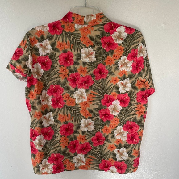 Jones New York Hawaiian Floral top size medium - Picture 5 of 8